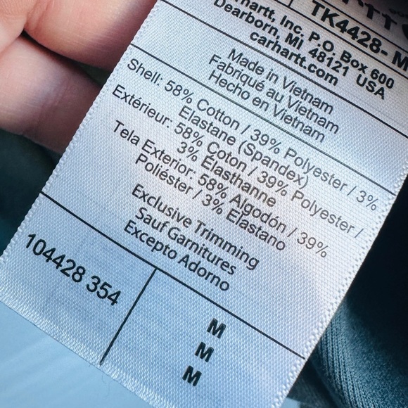 Carhartt Relaxed Fit Heavy Cotton Half Zip Thermal Size M - Picture 8 of 11